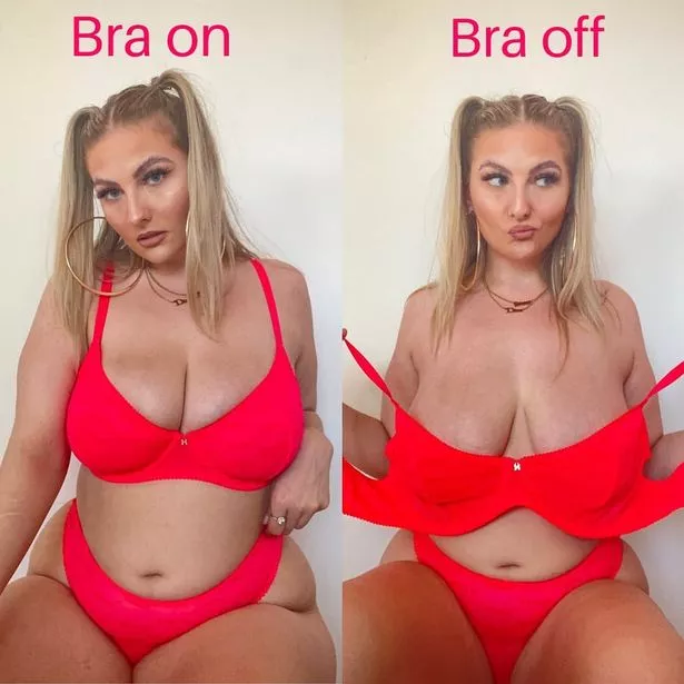 alliee isabella stogner recommends tight bra huge tits pic