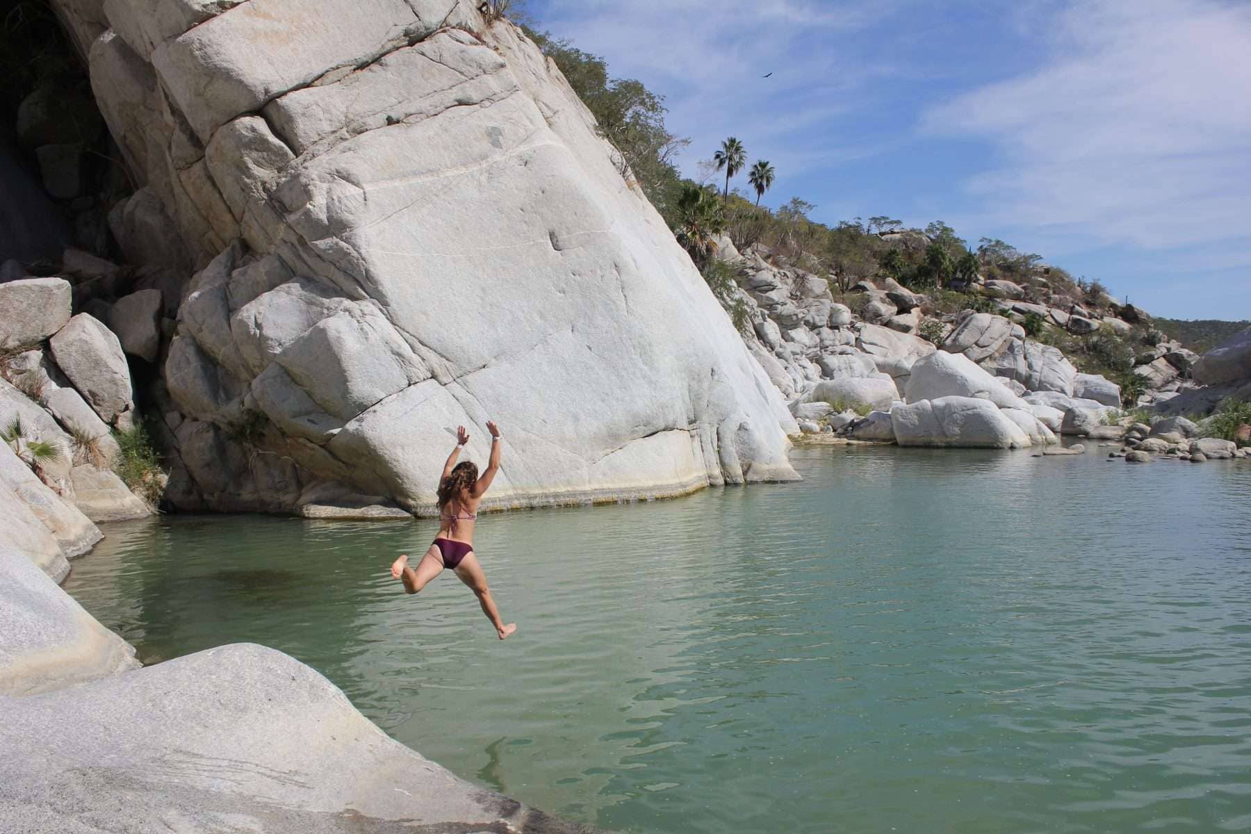 Nude Cliff Jumping shore porn