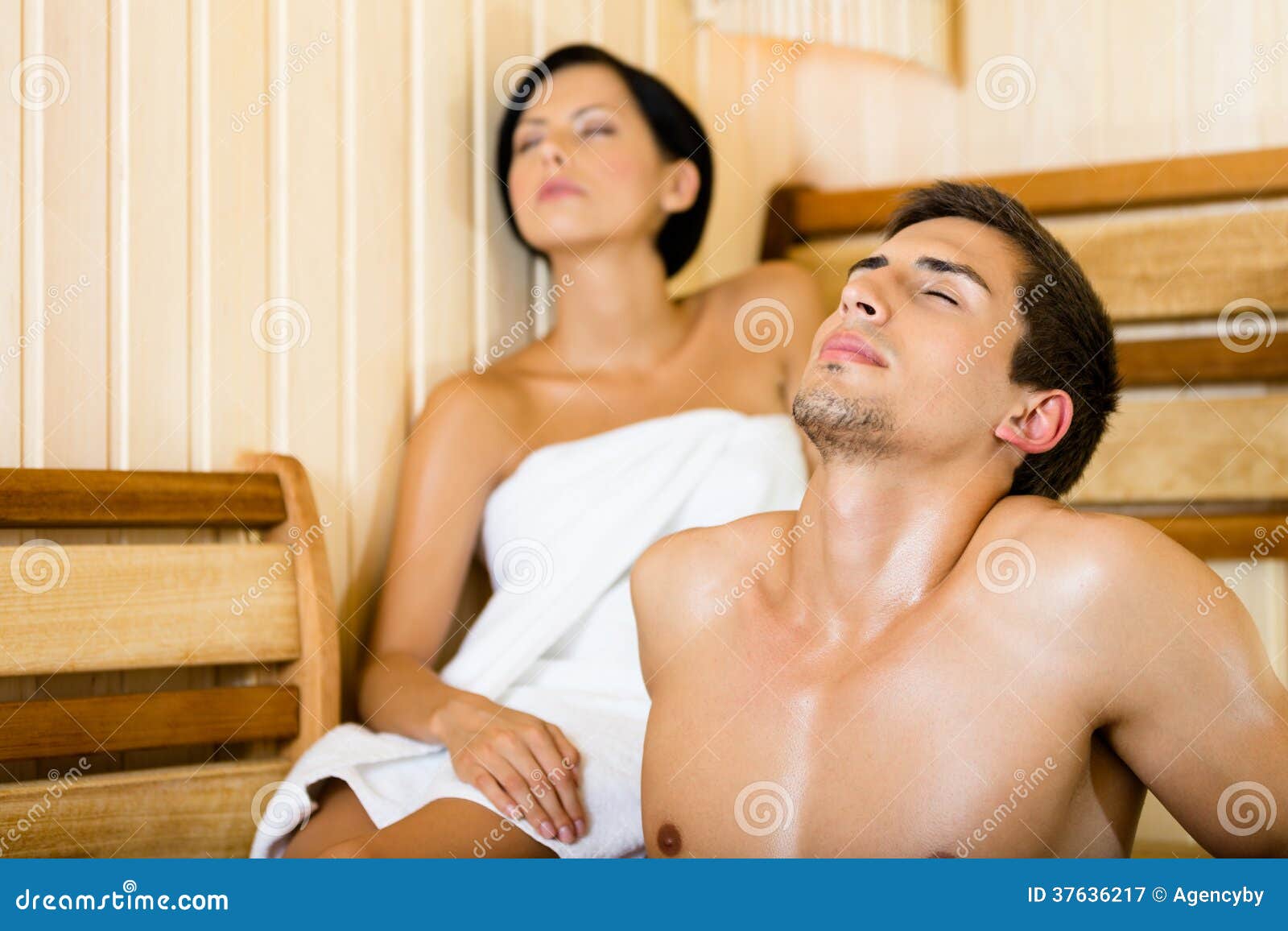 naked men in a sauna