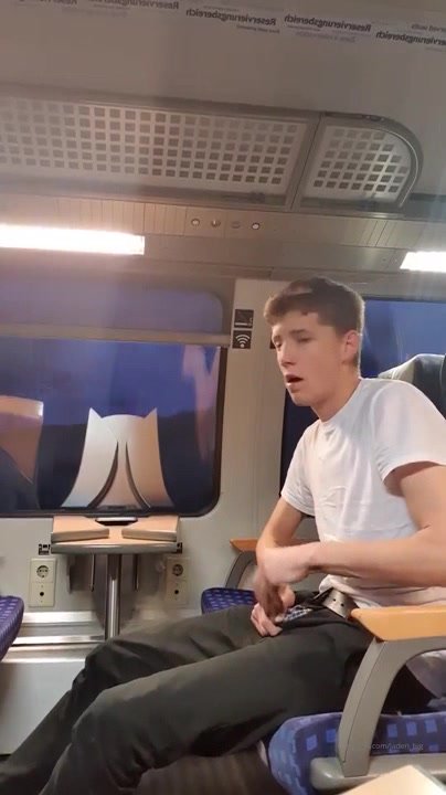 jerking off on train