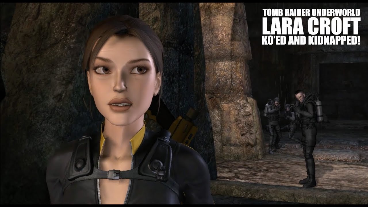 lara croft captured