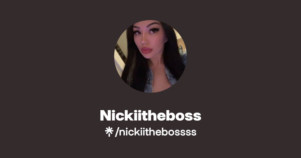 carol swanger recommends nickiitheboss onlyfans pic