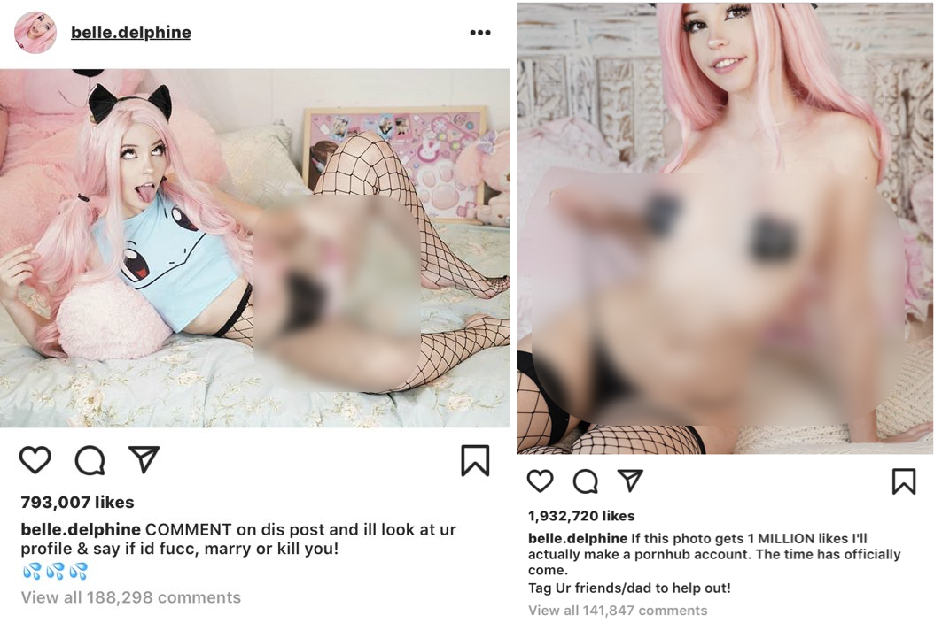 andrea milian recommends Belle Delphine Nides