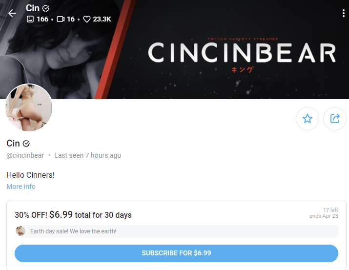 alex jordan martin recommends cincinbear onlyfans leaked pic