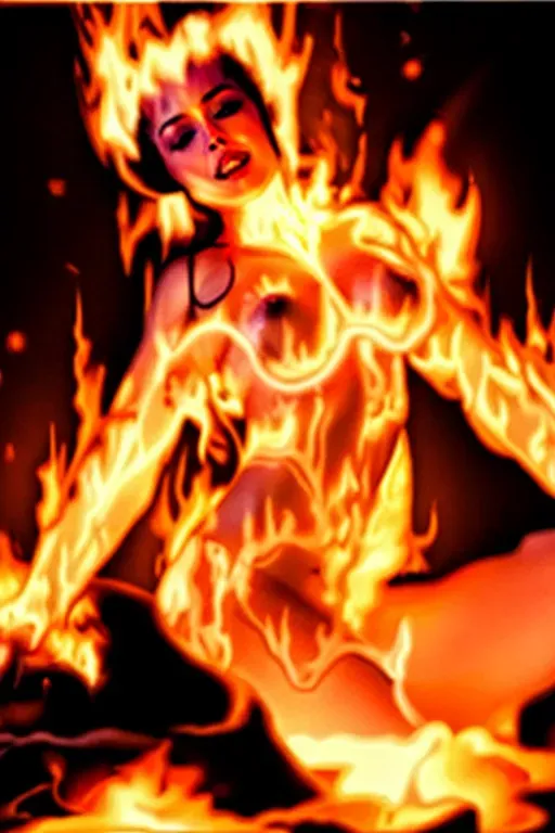 Best of Fire woman naked