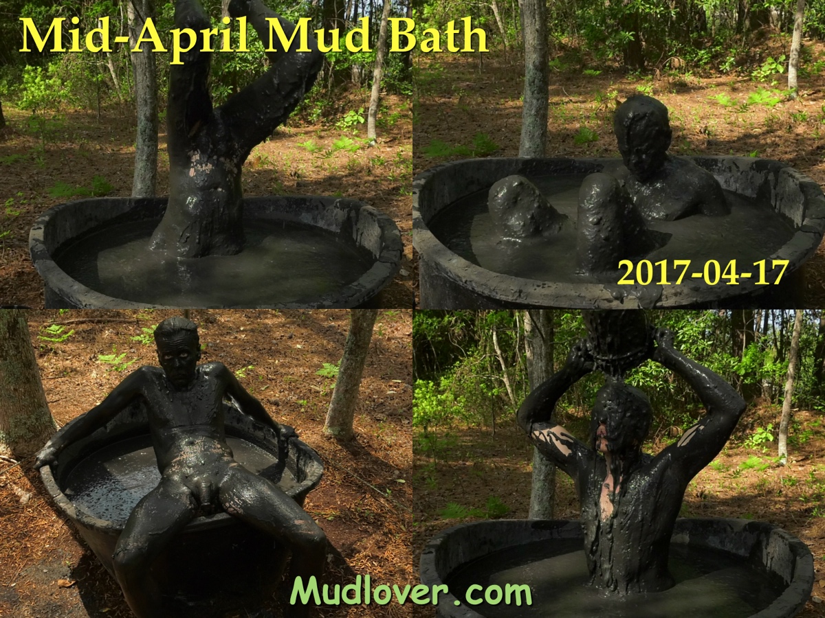 nude mud bathing