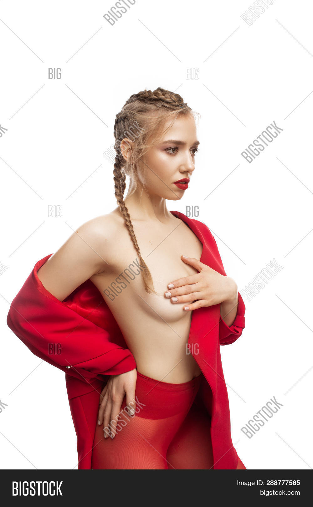 Sexy Red Nip Slip desktop photos